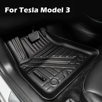 

For Tesla Model 3 Car TPE 3D foot pads Waterproof and dustproof floor mat model3 modified mats accessories