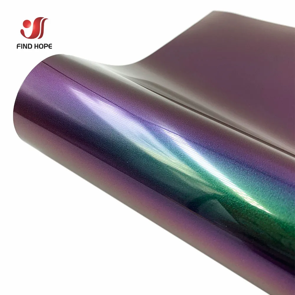 12" X 10" Various Iridescent Flock Glow PET PU Heat Transfer Vinyl HTV Printing Film for TShirt Iron on Fabric Design for cut
