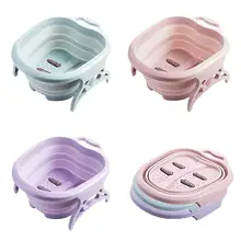 Ведро для замачивания ног водонепроницаемый складной бассейн пластиковый Пенящийся массажное ведро Бытовая Сауна Ванна педикюр ванна Складная Ванна