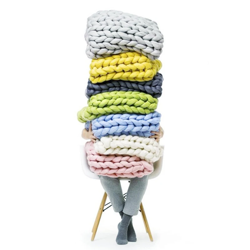Удобное одеяло для дивана, ручное одеяло, удобное одеяло, теплое шерстяное одеяло