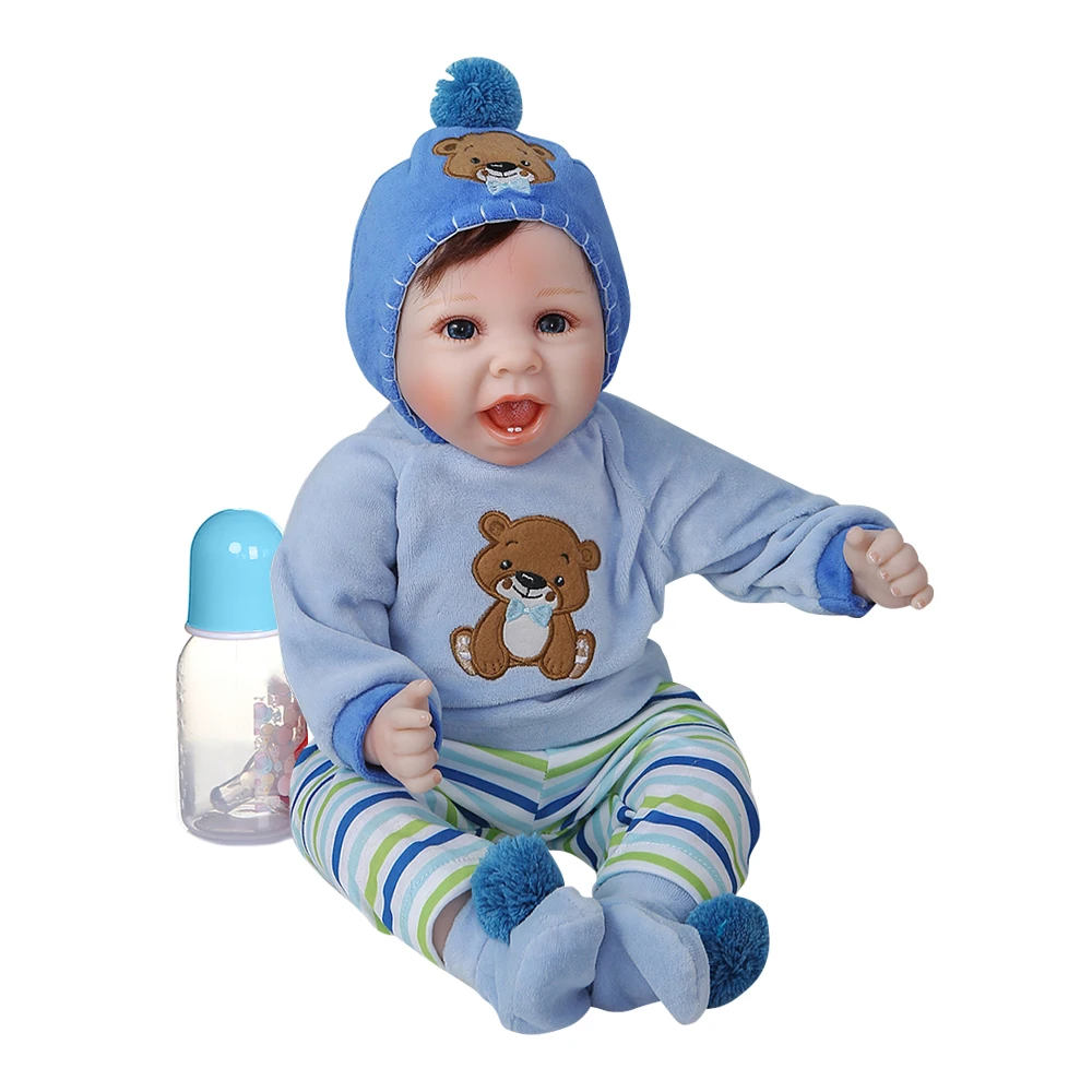 Reborn baby doll silicona 55 см реалистичное утяжеленное детское мягкое тело Реалистичная