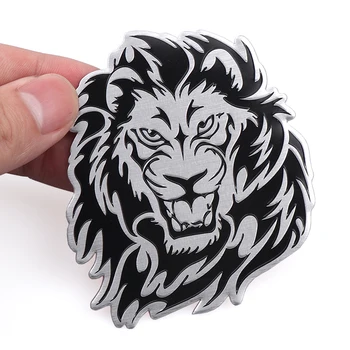 

Car Decoration Animal Stickers Logo Metal 3D Creative Lion Aluminium Emblem Badge Decal Motorcycle Auto Styling Car Accessories