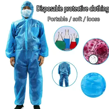 

Disposable Protective Clothing Anti-Dust Isolation Isolation Clothing Non-woven Protective Layer Safety Suit #20