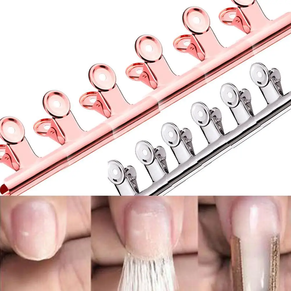 6pcs Nail Art Non-woven Silk Fiberglass Gel Tips Extension Fiber Kit Uk Best Tools For Manicure Set