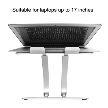 

Aluminum Laptop Stand Height/Anlge Adjustable Multifunction Tablets Book Notebook Cooling Holder for MacBook Air Pro 11-17 inch