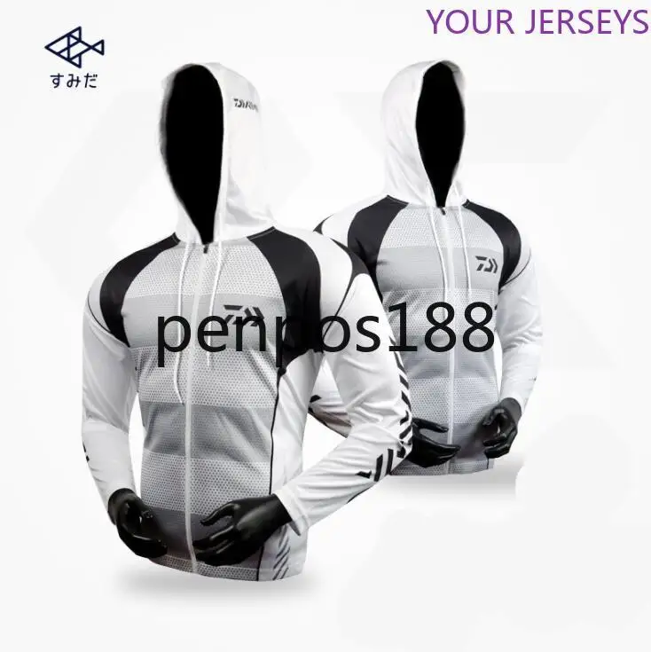 

Men Fishing Clothing Long Sleeve Outdoor Breathable Fishing Shirts Anti UV Hooded Fishing Clothes Cycling Hiking Jackets