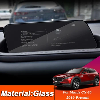 

Car Styling Dashboard GPS Navigation Screen Glass Protective Film Sticker For Mazda CX-30 2019-Present Control of LCD Screen