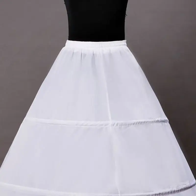 Bride Wedding Dress Hoops Skirt Support Lady Girls Party Prom Ball Dress Inner Substrate Petticoat Long Underskirt