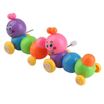 

Multicolour Kids Wind up Toys Cute Caterpillar Clockwork Carpenterworm Animal Color Cognitive Toy Baby Boy Girl Xmas Gift