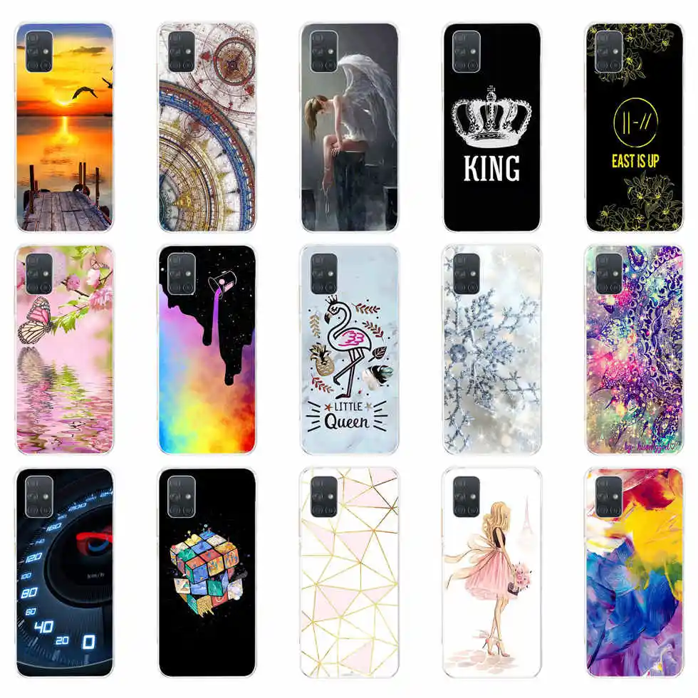 Custodia Per Samsung Galaxy A71 Custodia Morbida In Silicone Ptu Cover Posteriore Per Samsung Galaxy A71 A7 1 A 71 A715F Custodia Per Telefono Funda C
