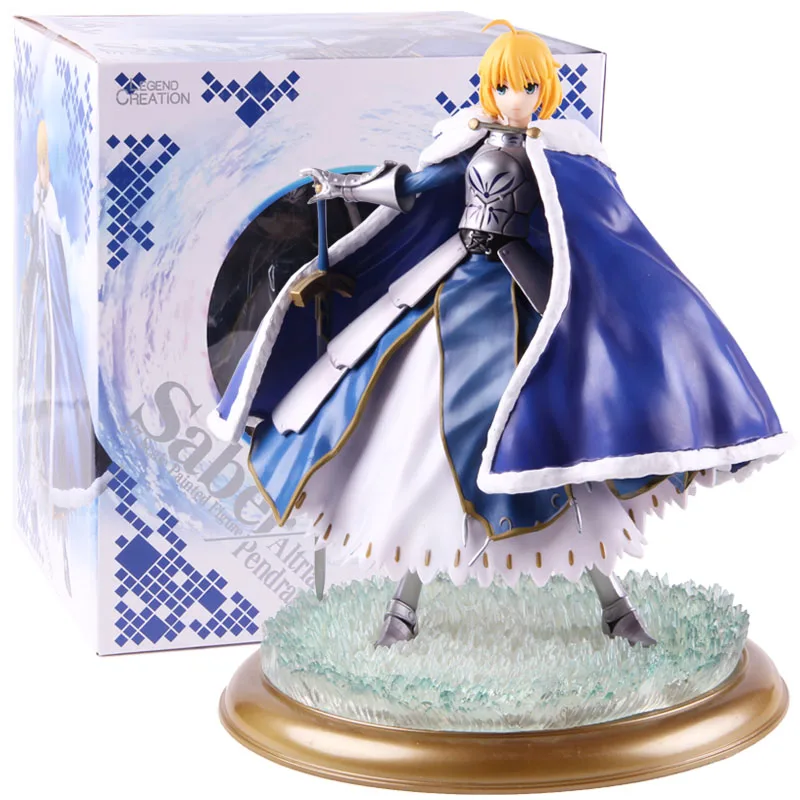 Fate Grand Order Saber Altria Pendragon Deluxe Edition ПВХ фигурка Коллекционная модель игрушки с светильник