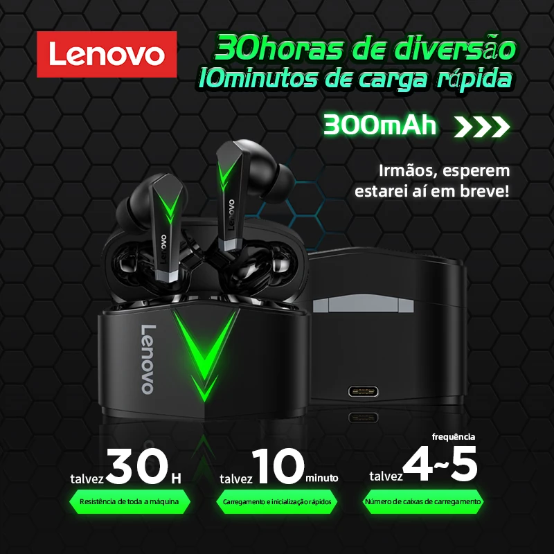 Compre Auriculares Inalámbricos de Lenovo GM3 TWS Auriculares Bluetooth  Gaming Auriculares de Baja Latencia Con Pantalla Digital Reducción de Ruido  de Micrófono Hifi Auricular Para Teléfonos Móviles Tabletas en China