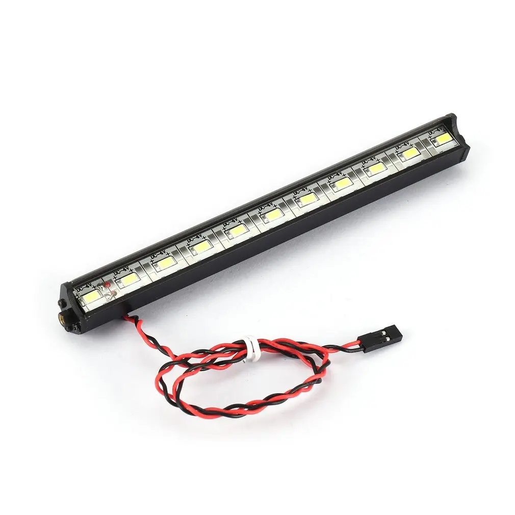 Metal Roof Light Bar LED Lamp for 1/10 RC Climbing Car Model Traxxas HSP Redcat RC4WD Tamiya Axial Scx10 D90 HPI 313 Wheelbase