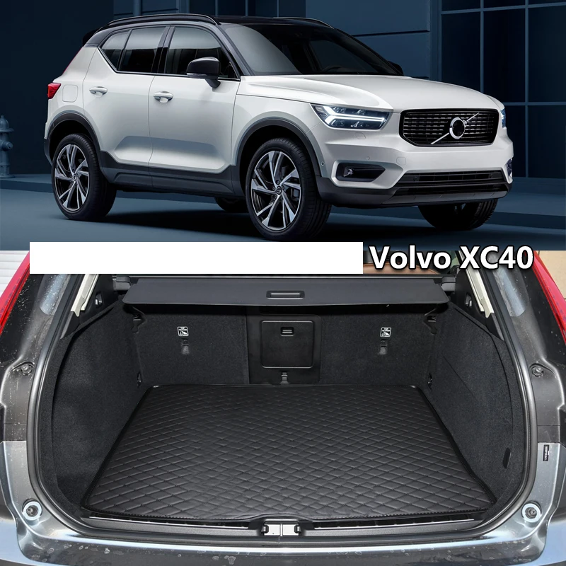 Lsrtw2017 для volvo xc60 XC40 кожаный коврик багажника автомобиля 2011 2012 2013 2014 2015 2016 2017 2018 2019