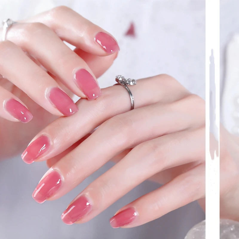 Holographic Pure Nail Color Polish 12ml Peel Off Water based Varnish Lacquer Nude Red Silver Glitter 3