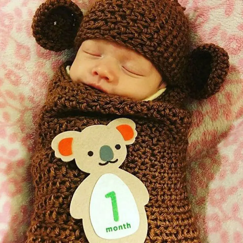 1-12 месяцев ребенок ежемесячная наклейка жизненного этапа ребенок фотографии реквизит фото стикер s E65D