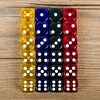 24 Pieces Set 16MM Rounded Corners Playing Party Dices Four-Color Transparent Dice (Transparent Blue, Green, Yellow, Red All 6) ► Photo 2/5