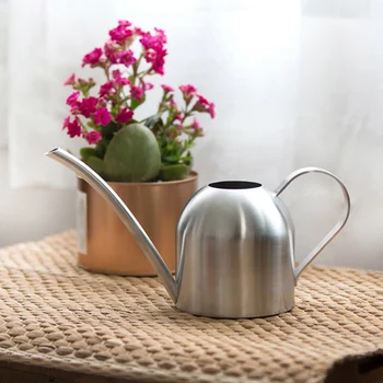 

500ml Stainless Steel Pot Long Spout Watering Can Solid Indoors Home Plant Pot bottle Watering Device meaty garden tool