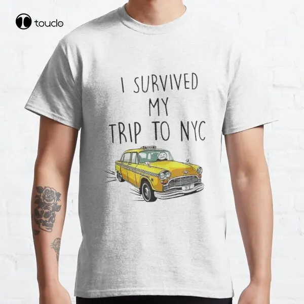 

Я пережила своему путешествию в Nyc том Голландия такси, такси, Классическая футболка, футболка на заказ Aldult Подростковая унисекс цифровая печать