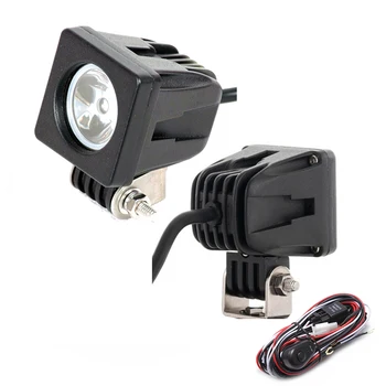 

ECAHAYAKU 2Pcs 2"inch Square 10W Led Work Light Spotlight Off-road Vehicle Car Truck Tractor Boat ATV SUV LED Work Light 12V 24V