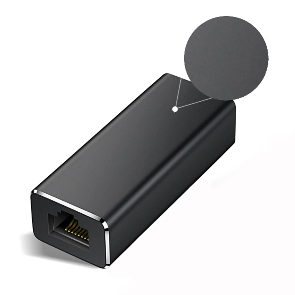 Высокоскоростной сетевой адаптер Ethernet для дома и игр, мини-сетевая карта из алюминиевого сплава, Micro USB, RJ45, для пожарной ТВ-карты