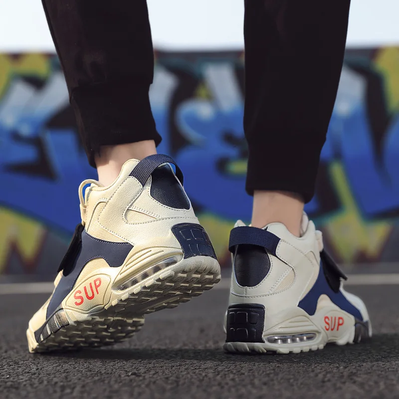 

2019 New Style MEN'S Shoes Autumn Dad Shoe Men's Running Extra High Air Cushion Shoes Casual Running Shoes Men Athletic Shoes Me