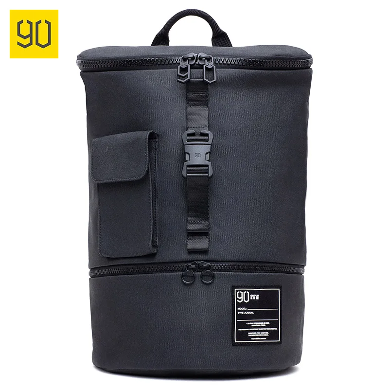 Black S size Xiaomi 90 Забавный шикарный спортивный рюкзак для мужчин и женщин, вместительный рюкзак для путешествий, сумка для покупок, сумка для компьютера - Цвет: Black S size