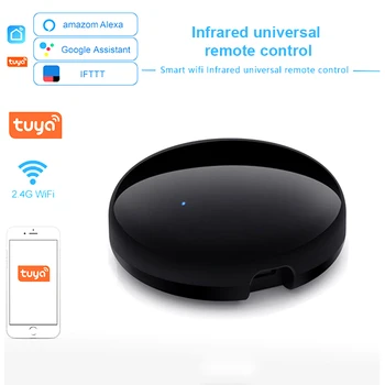 

Tuya WiFi IR Remote Control For Air Conditioner TV, Smart Home Infrared Universal Remote Control For Alexa, Google Home
