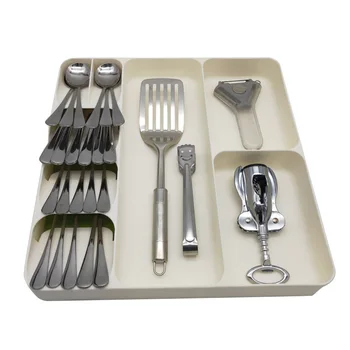 

Cutlery Box Storage Holder Rack Organizer Tray for Kitchen Drawer Forks Chopsticks Spoon MU8669