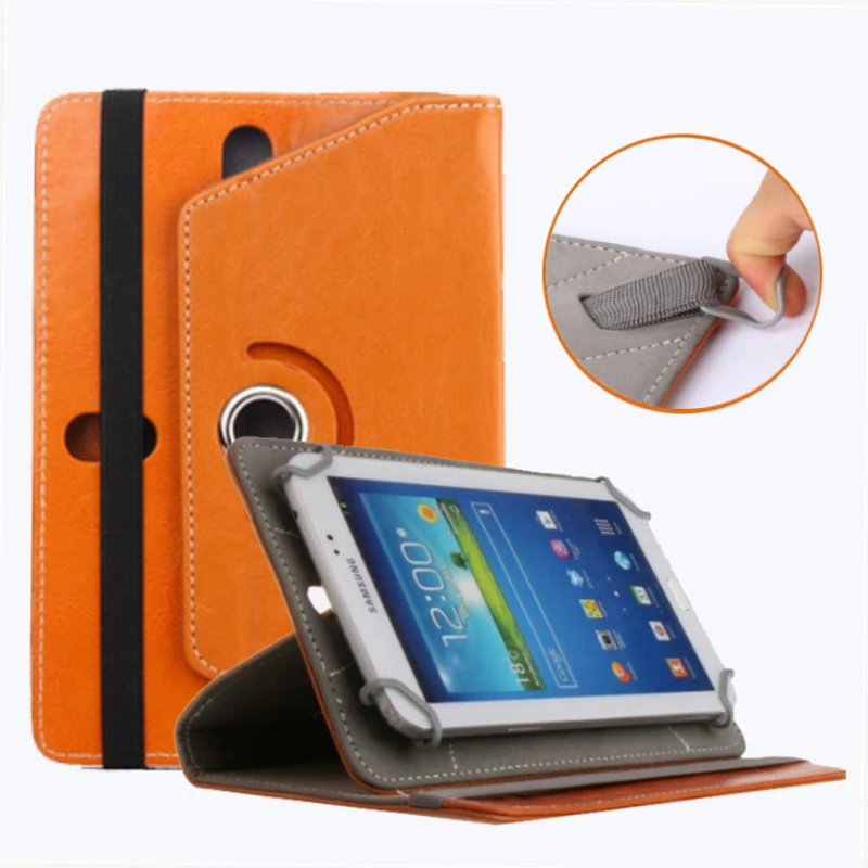 

Universal 360 Degree Rotating 3 Hole Leather Clip-type Cover Case for Any 7 8 9&10 Inch Tablet Protective Cover for Ipad Samsung