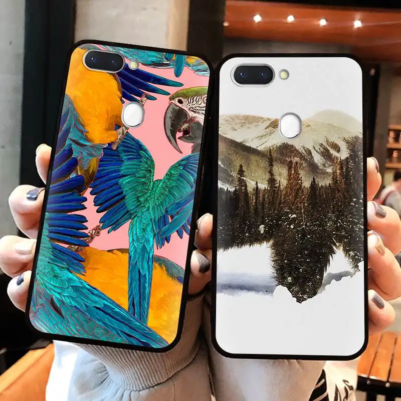 Оптовая продажа модный дизайнерский чехол для телефона OPPO R15 Pro Подарочный черный