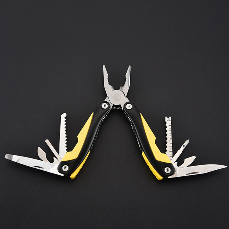 

Mini Folding Camping Multi Tools Wire Cutter Stainless Steel Druable Pocket Screwdriver Outdoor Knife Pliers Kit