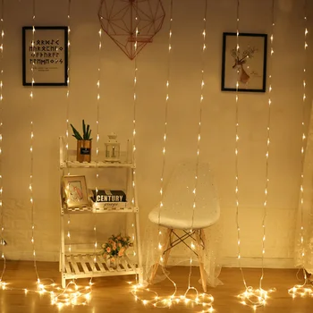 

6*3M 3*3M 3*2M LED Waterfall Waterproof Meteor Shower Rain String Light Christmas Wedding Curtain Icicle Fairy String Garland