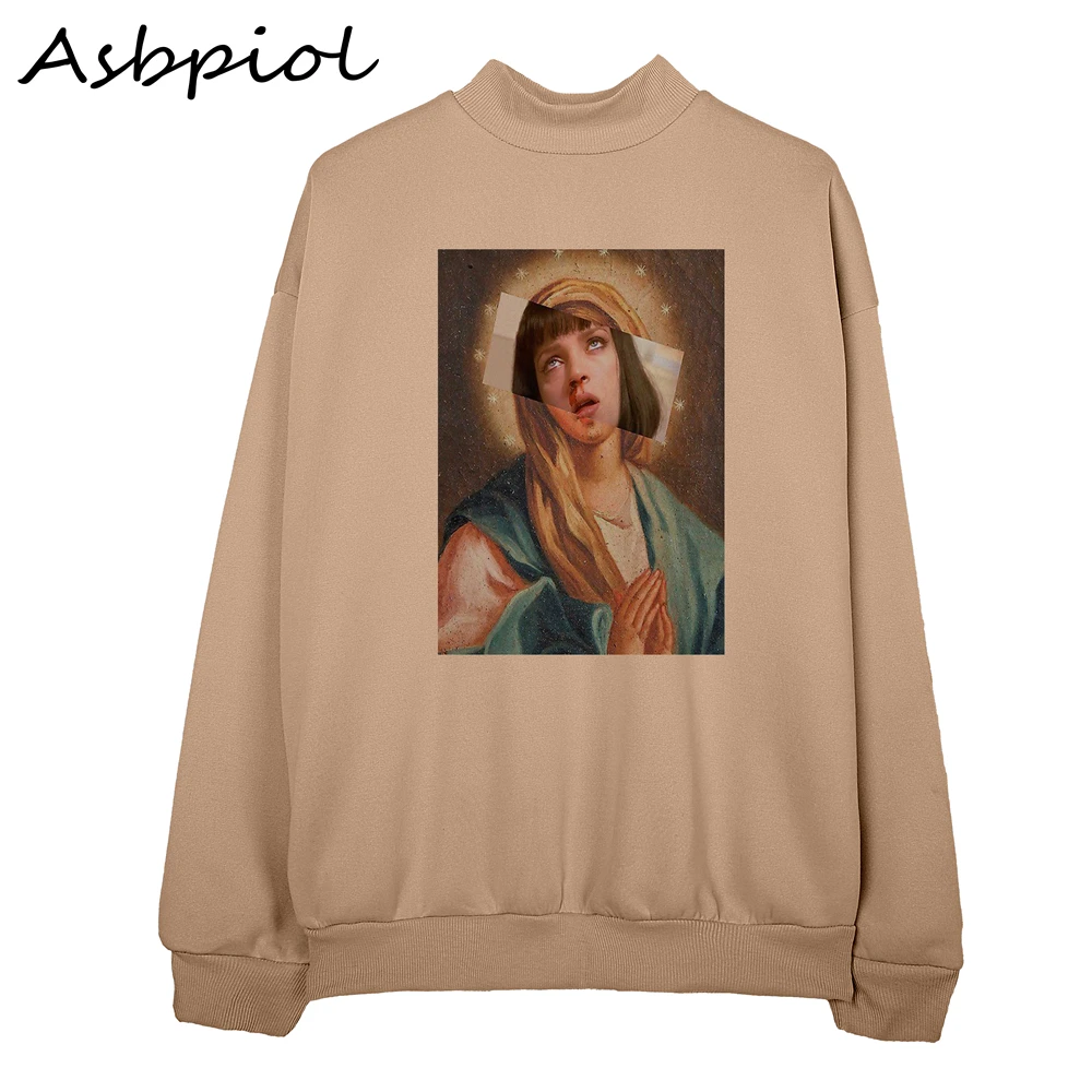  Autumn Sweatshirt Ladies Pullover Sweatshirt Funny Style Autumn Fall Winter Women Hoodies Plus Velv
