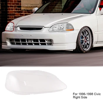 

Car Front Side Headlight Clear Lens Lampshade Shell Cover for 1996-1998 Honda Civic