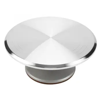 

12inch Aluminum Cake Turntable Rotating Revolving Decorating Stand Pastry Baking Decor Tool Pastry DIY Cake Turntable Baking