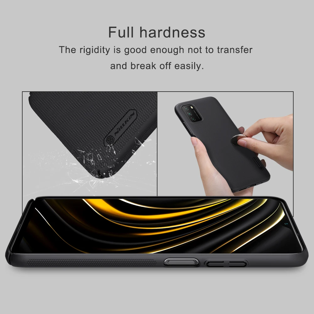 Чехол для xiaomi Poco M3 cover NILLKIN Super Frosted Shield жесткие Матовые чехлы бампер M3|nillkin super