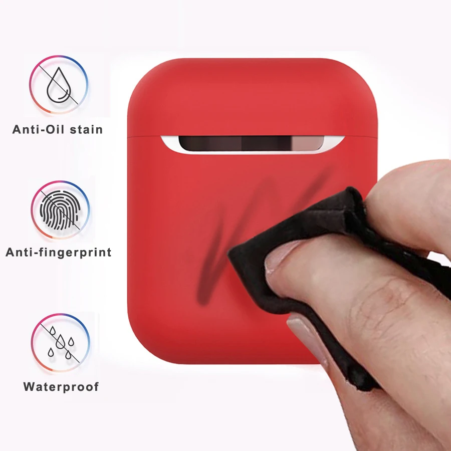 

Original Silicone Case For Apple Airpods 2 Slim Cover Cases Macaron color Protective Case for Air Pods Earphone
