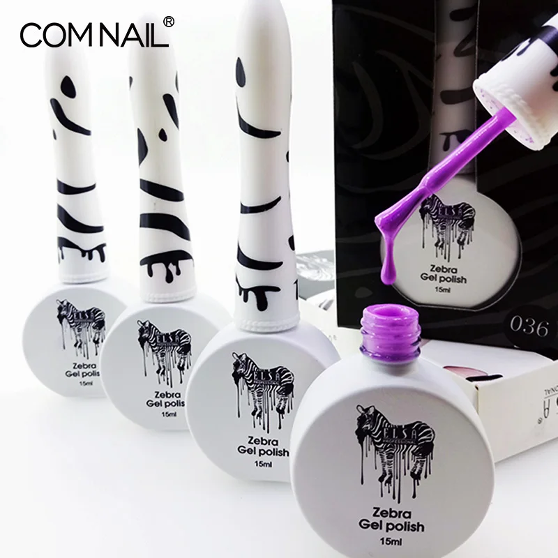  15ml Zebra Nail Gel 72 Colors Long Lasting Soak Off Nail Gel Manicure Polish Nail Art Design Enamel