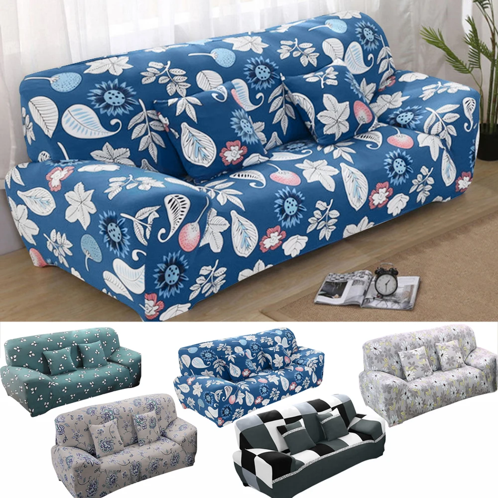 Sofa Cover Home Spandex Printed Sofa Cover All- Slip-resistant Sectional Elastic Full Love  Cover 1/2/3/4 Seater