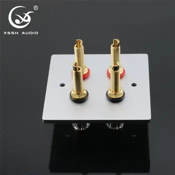 

1 set XSSH Audio Hi-End Gold Plated Amplifier Speaker Terminal Female Long Short Version Including Binding Post and Plate Socket