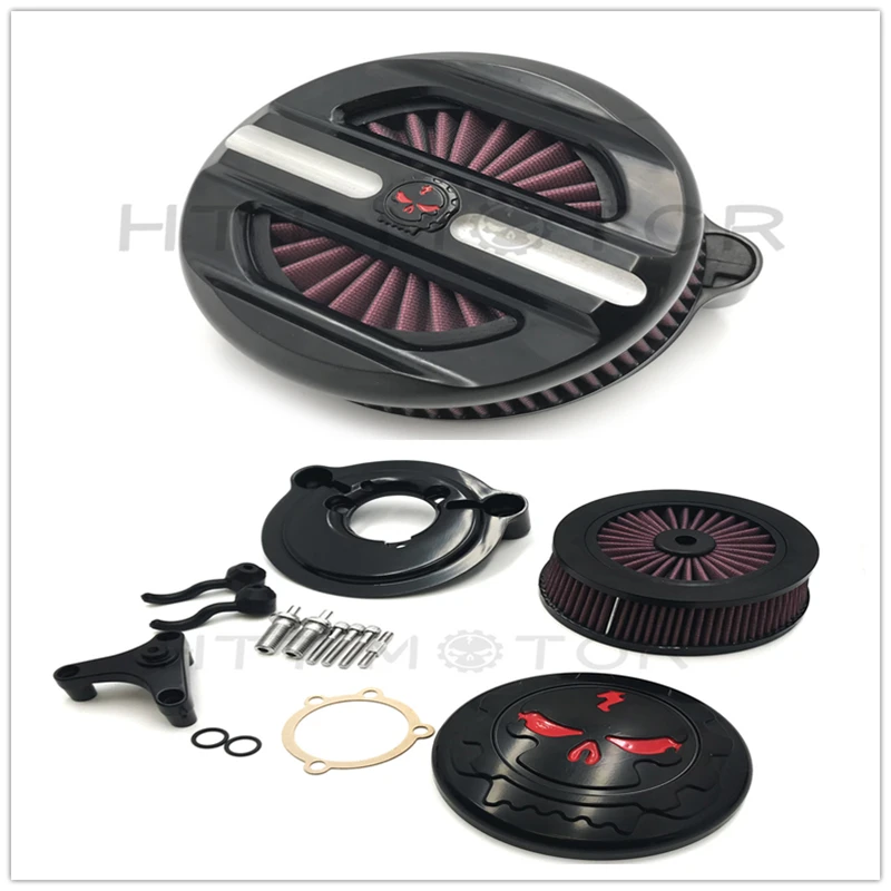 Aftermarket motorcycle parts Skull Air Cleaner Kit For Harley Davidson