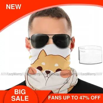 

Shiba Dog Mouth Face Mask Kawaii Shiba Inu Facial Mask for Adult with 2 Filters Kawai Cool Mask