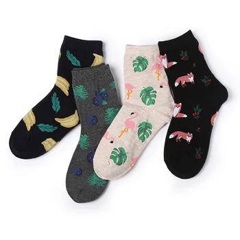 

Cute Jacquard/Plants Printing Pattern Art Socks Women Korean Animal/Cactus Socks Funny Socks