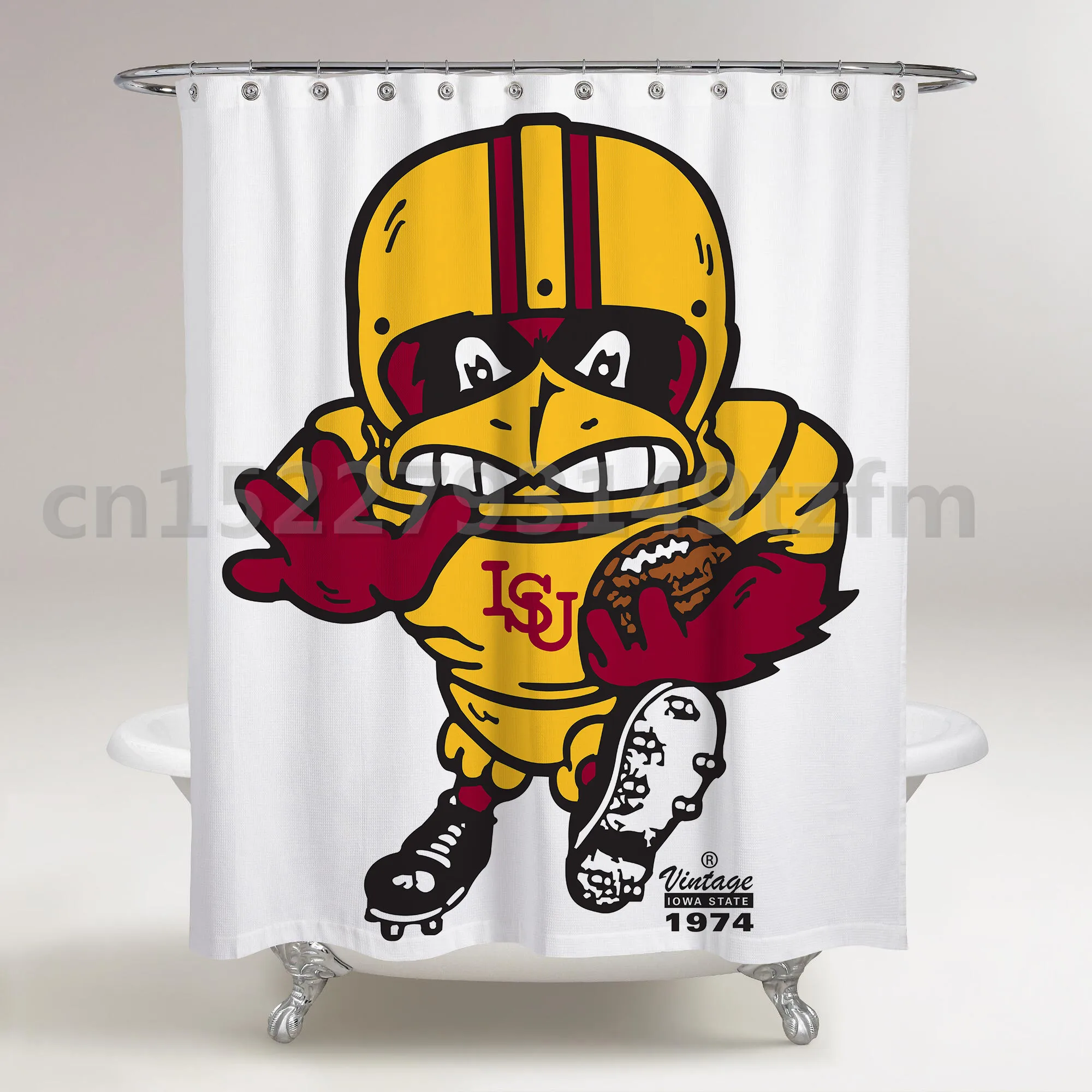 Водонепроницаемый занавеска для душа s Iowa State Cyclones занавеска для душа s принт полиэстер ткань занавеска для ванной комнаты с 12 крючками