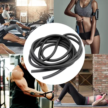 

Elastic Band Accessories 3m Wear Resistant Fitness Hose Gym Non Toxic Black Exercise 6x9mm For Hunting Latex Tube Soft