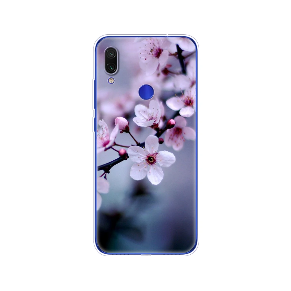 For xiaomi Redmi Note 7 Case Silicone Painting Soft TPU For xiaomi Redmi Note 7 Case 6.3 inch Fundas Coque Redmi NOTE 7 PRO Case cases for xiaomi blue Cases For Xiaomi