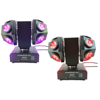 

2pcs/lot 12x10W RGBW Double Wheel LED Moving Head Beam Light /DJ Disco Bar Beam Effect Lights/DMX LED Double Head Rotating Light