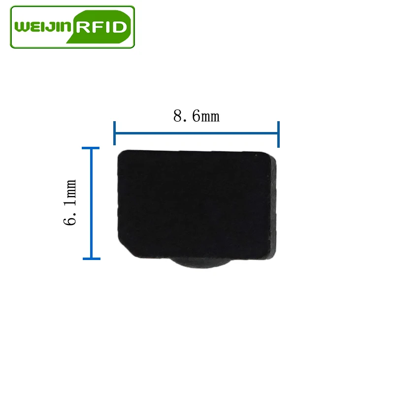 Антиметаллическая метка UHF RFID 915 МГц 868 Alien H3 8 6*6 1*2 6 мм EPC Gen2 6C очень маленькая