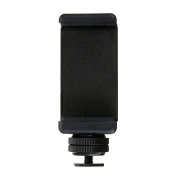 

Adapter Mount Selfie Stick Clip Hot Shoe Portable Holder Camera Black Double-deck Screw Mobile Phone 1/4